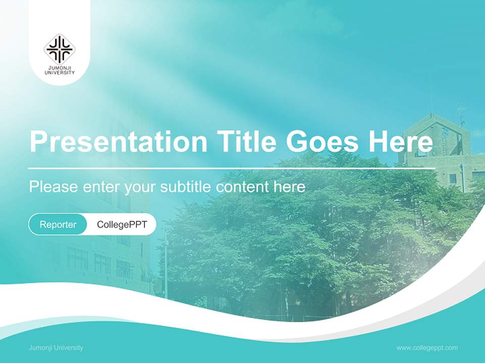 Jumonji University Lecture Sharing and Networking Event PPT Template4:3 ratio PPT effect preview image4