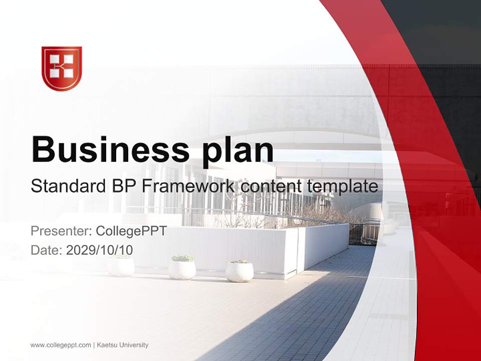 Kaetsu University Competition/Entrepreneurship Contest PPT Template4:3 ratio PPT effect preview image9