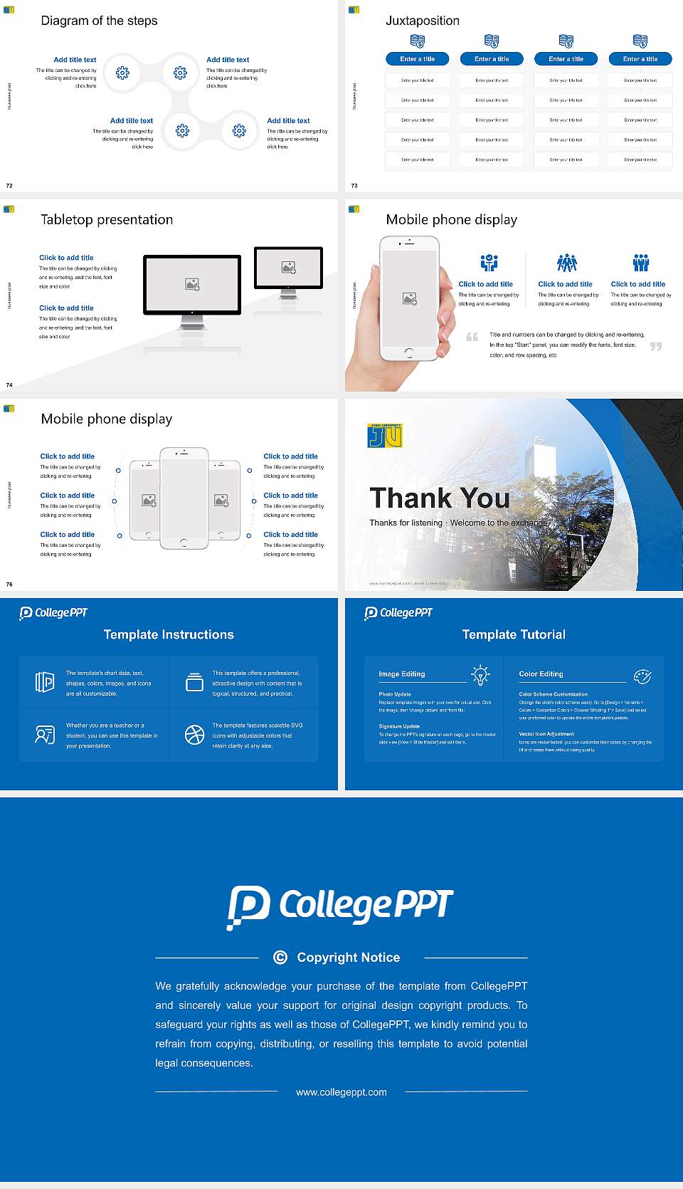 Josai University Competition/Entrepreneurship Contest PPT Template16:9 ratio PPT effect preview image9