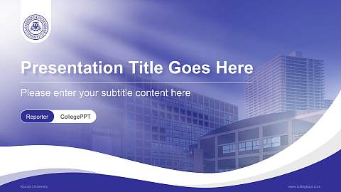 Kansai University Lecture Sharing and Networking Event PPT Template