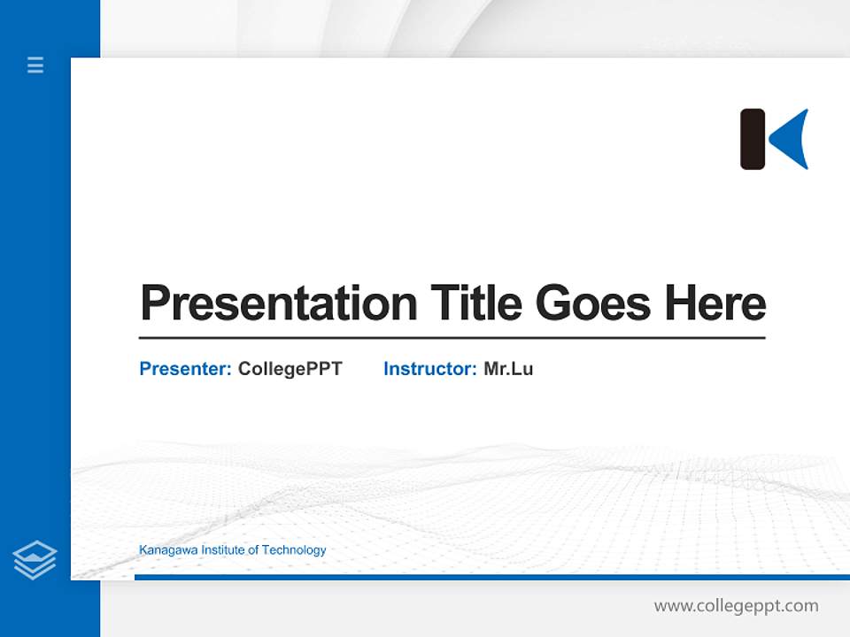 Kanagawa Institute of Technology Thesis Proposal/Graduation Defense PPT Template4:3 ratio PPT effect preview image5