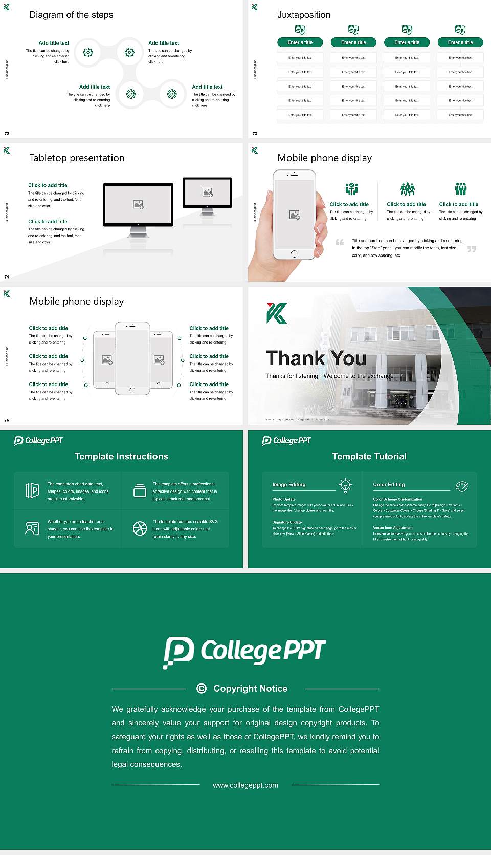 Kagoshima University Competition/Entrepreneurship Contest PPT Template16:9 ratio PPT effect preview image9
