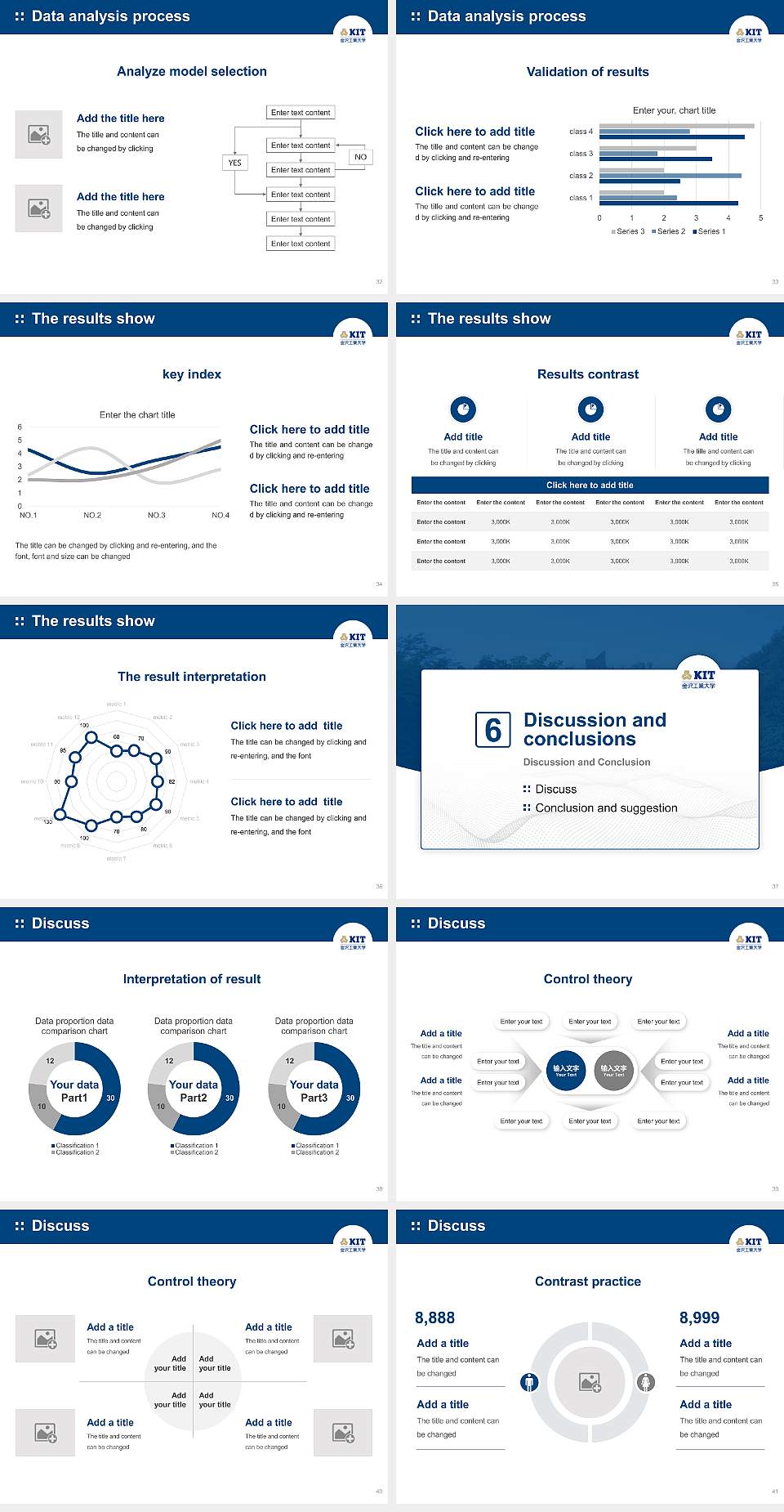 Kanazawa Institute of Technology Graduation Thesis Defense PPT Template4:3 ratio PPT effect preview image5