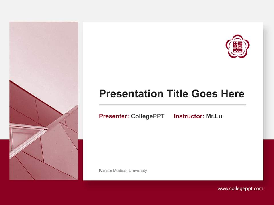Kansai Medical University General Purpose PPT Template4:3 ratio PPT effect preview image6