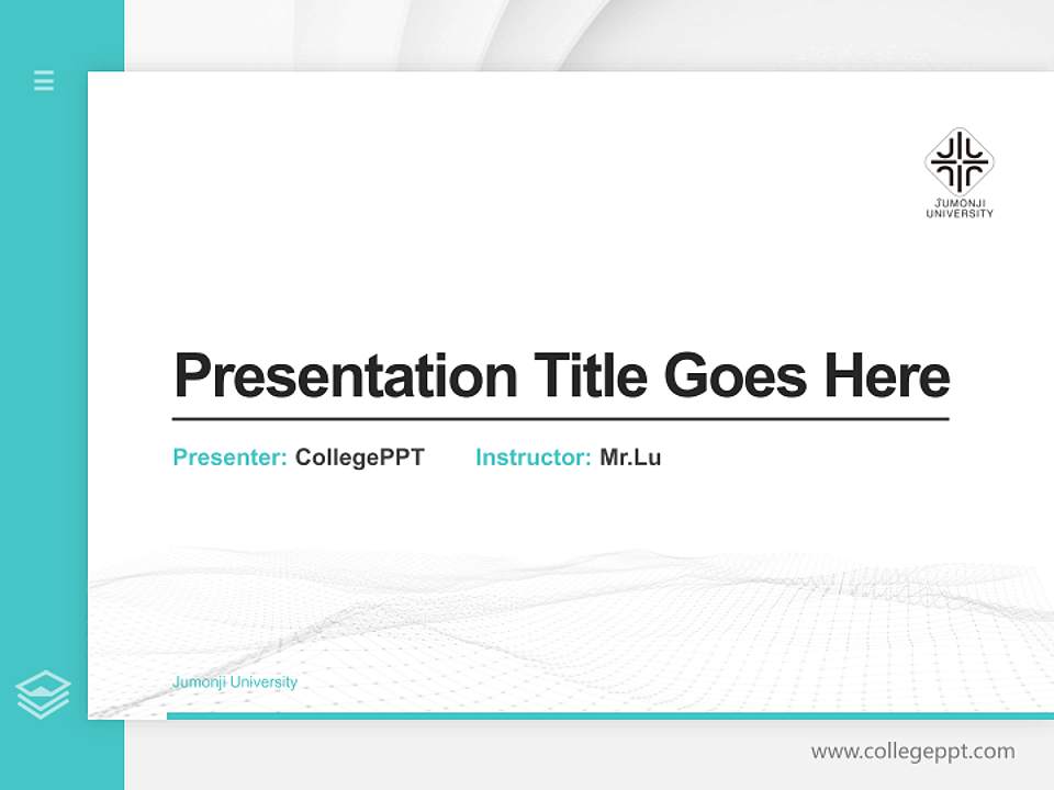 Jumonji University Thesis Proposal/Graduation Defense PPT Template4:3 ratio PPT effect preview image5
