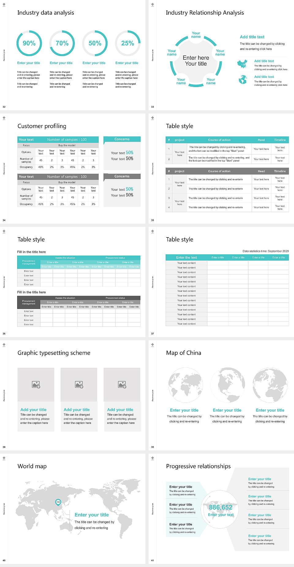Jumonji University Competition/Entrepreneurship Contest PPT Template4:3 ratio PPT effect preview image5