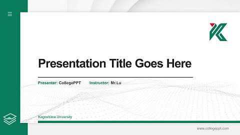 Kagoshima University Thesis Proposal/Graduation Defense PPT Template