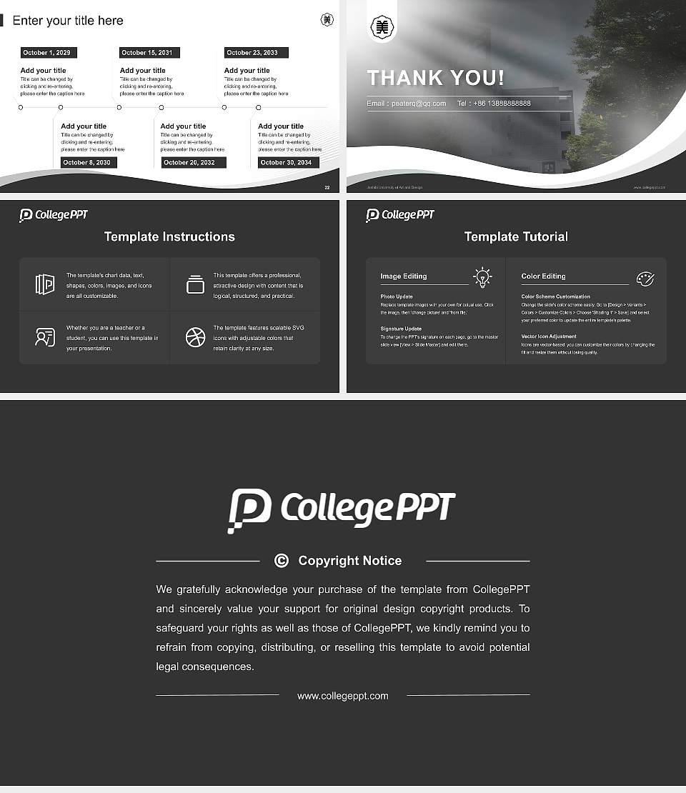 Joshibi University of Art and Design Lecture Sharing and Networking Event PPT Template16:9 ratio PPT effect preview image4