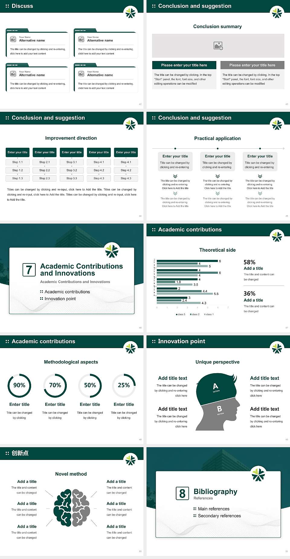 Jikei University of Health Care Sciences Graduation Thesis Defense PPT Template4:3 ratio PPT effect preview image6