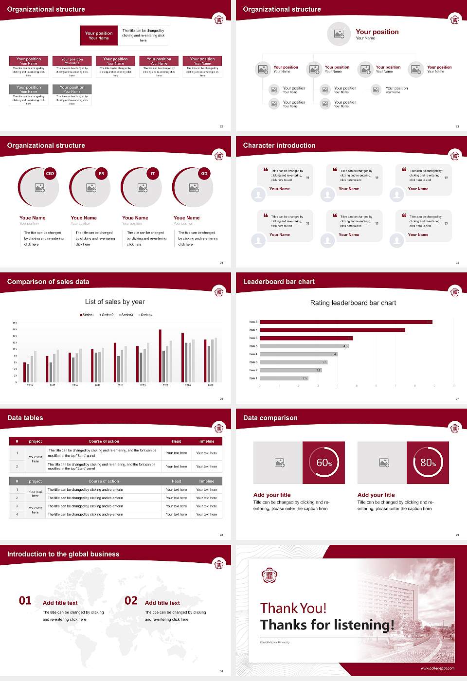 Kansai Medical University Academic Presentation/Research Findings Report PPT Template16:9 ratio PPT effect preview image4