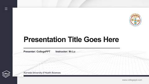 Kameda University of Health Sciences Thesis Proposal/Graduation Defense PPT Template