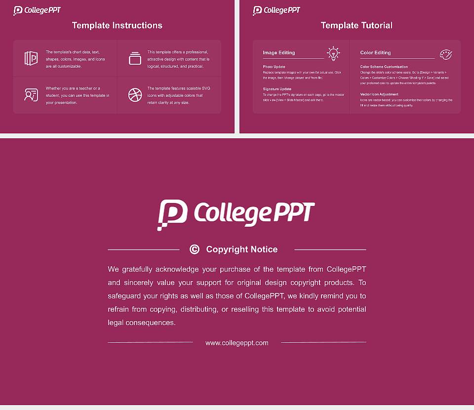 Joetsu University of Education Course/Courseware Creation PPT Template16:9 ratio PPT effect preview image5