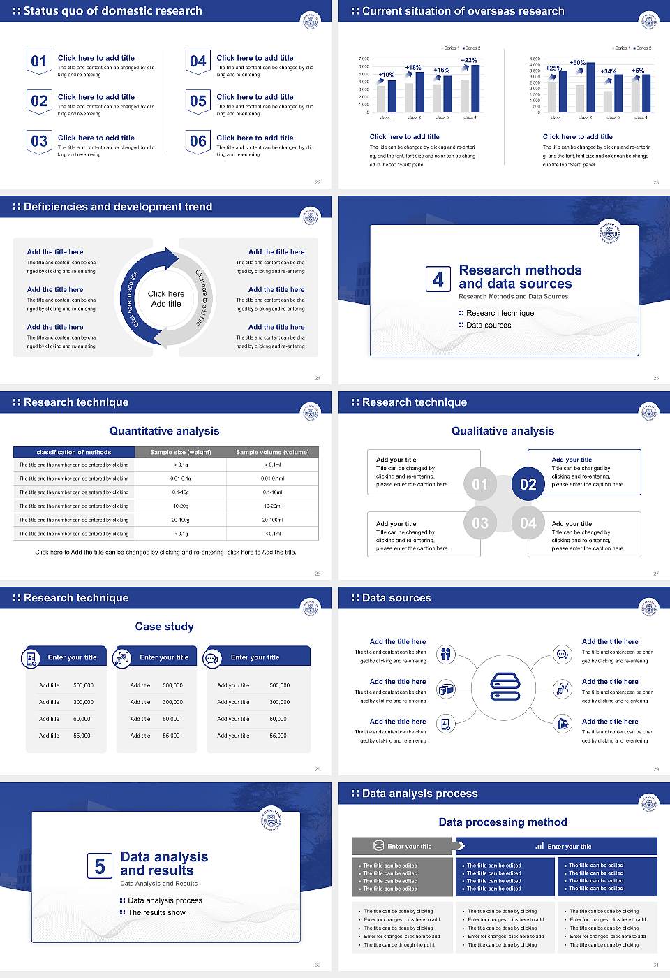 Kanagawa Dental University Graduation Thesis Defense PPT Template16:9 ratio PPT effect preview image4