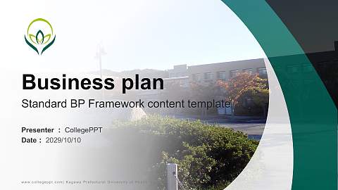 Kagawa Prefectural University of Health Sciences Competition/Entrepreneurship Contest PPT Template