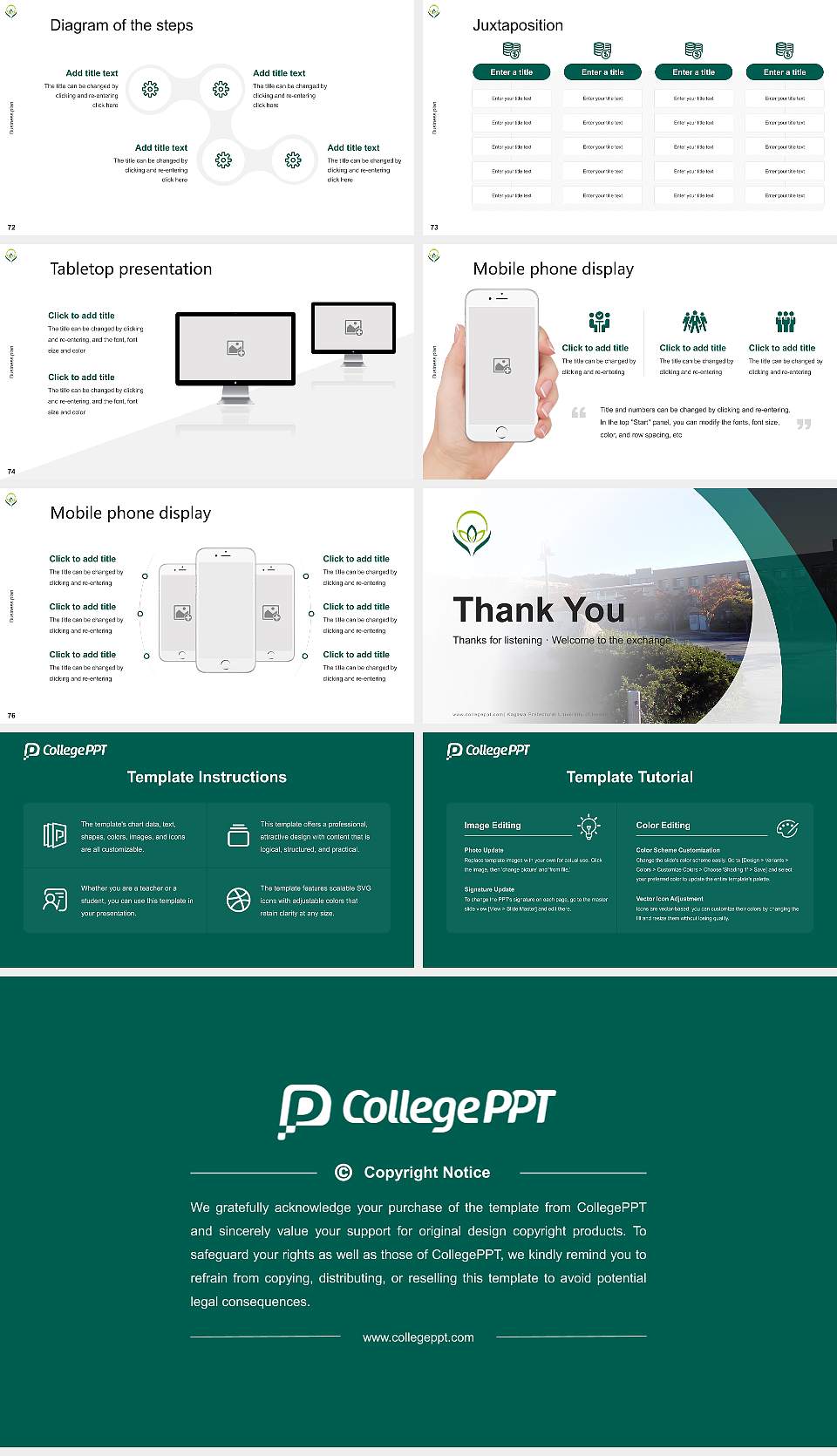 Kagawa Prefectural University of Health Sciences Competition/Entrepreneurship Contest PPT Template16:9 ratio PPT effect preview image9