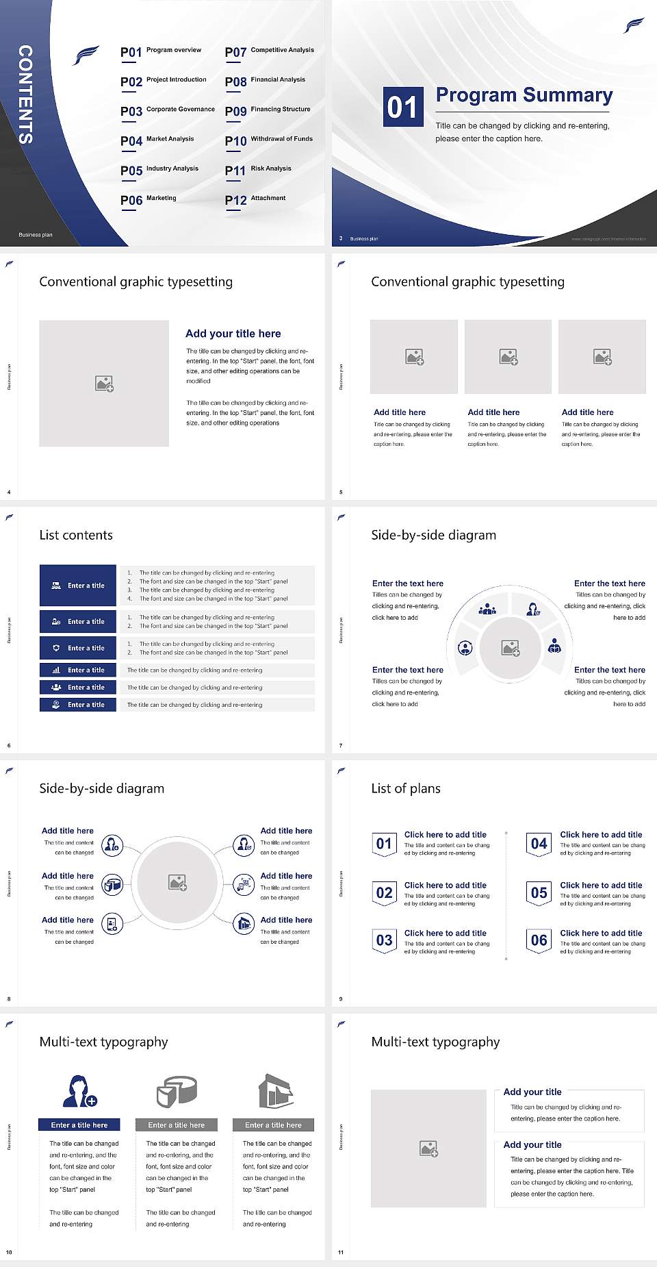 Junshin Gakuen University Competition/Entrepreneurship Contest PPT Template4:3 ratio PPT effect preview image2