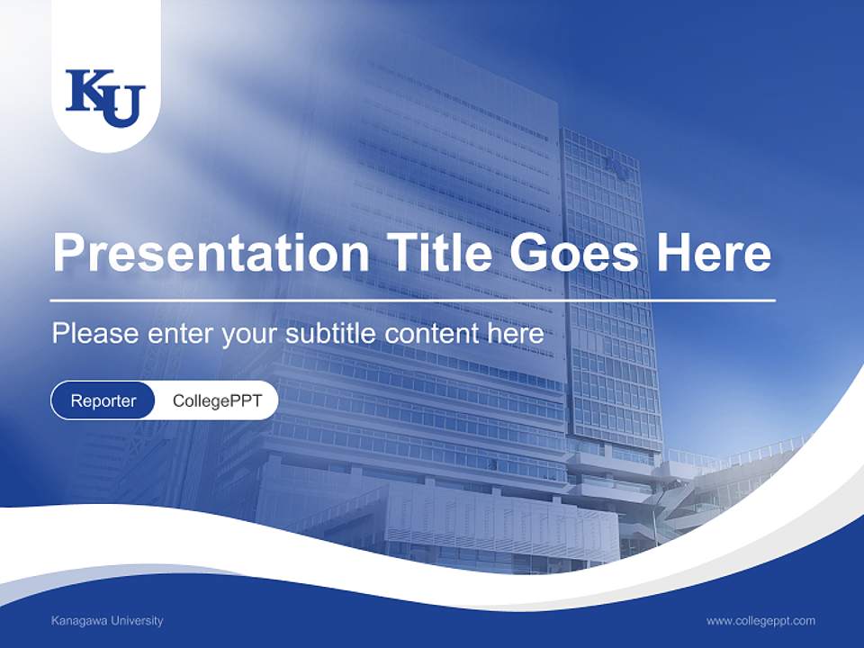 Kanagawa University Lecture Sharing and Networking Event PPT Template4:3 ratio PPT effect preview image4