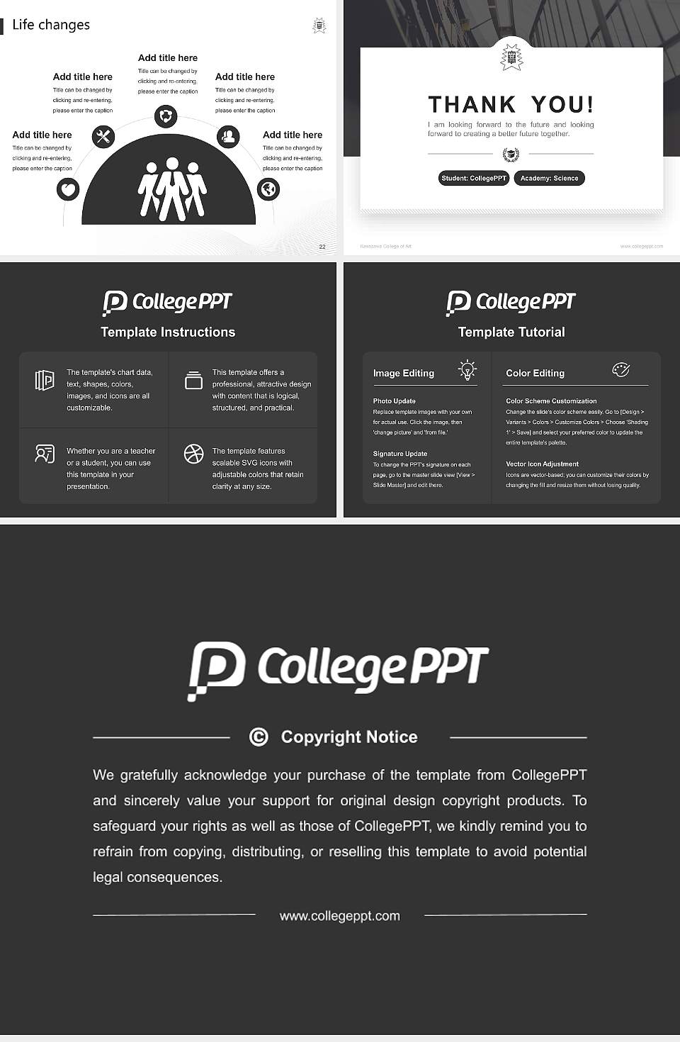 Kanazawa College of Art National Scholarship Defense PPT Template4:3 ratio PPT effect preview image4