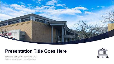 Kaichi International University Course/Courseware Creation PPT Template