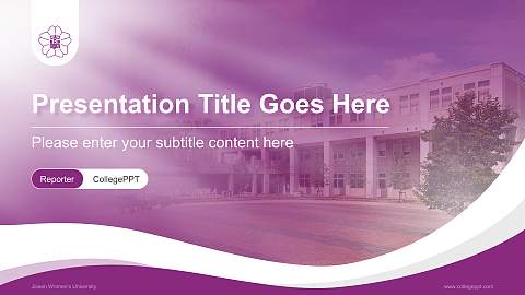 Jissen Women’s University Lecture Sharing and Networking Event PPT Template