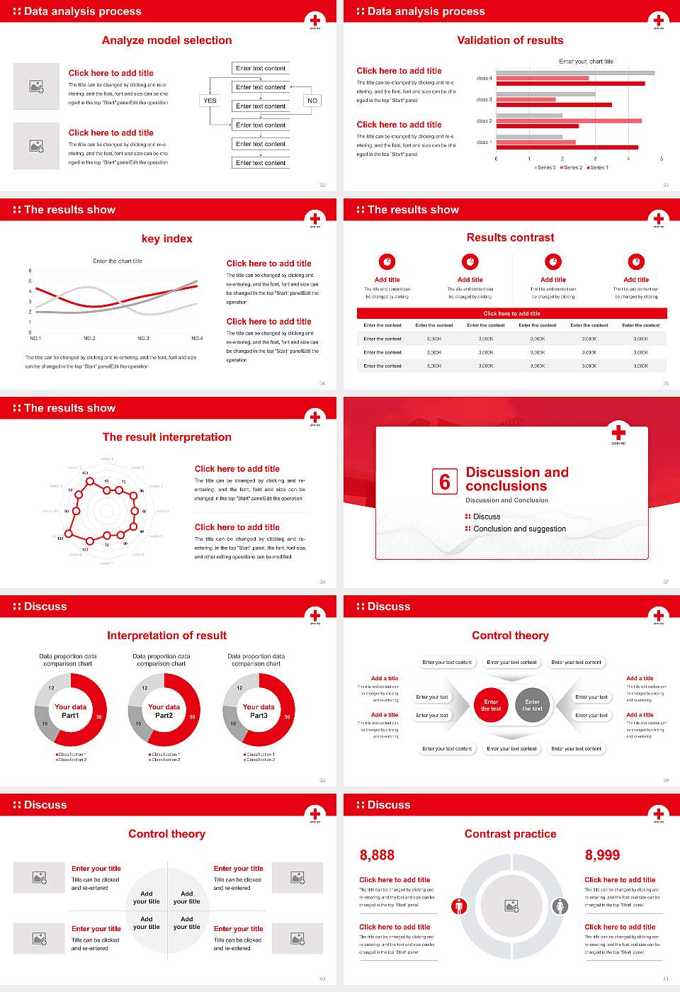 Japanese Red Cross Hokkaido College of Nursing Graduation Thesis Defense PPT Template16:9 ratio PPT effect preview image5