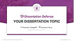 Jissen Women’s University Scriptieverdediging PPT-sjabloon