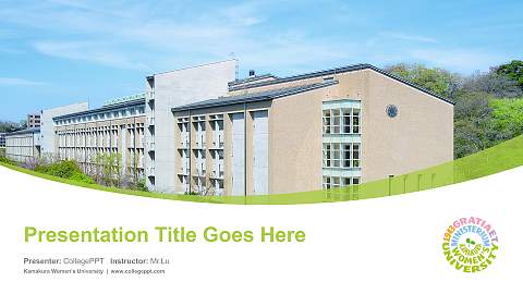 Kamakura Women’s University Course/Courseware Creation PPT Template