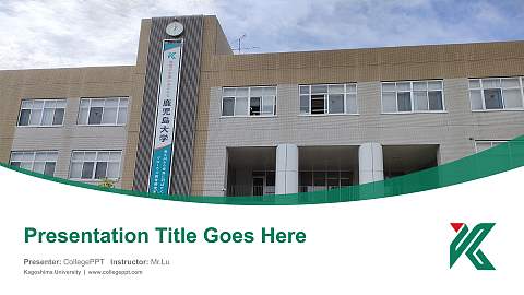 Kagoshima University Course/Courseware Creation PPT Template