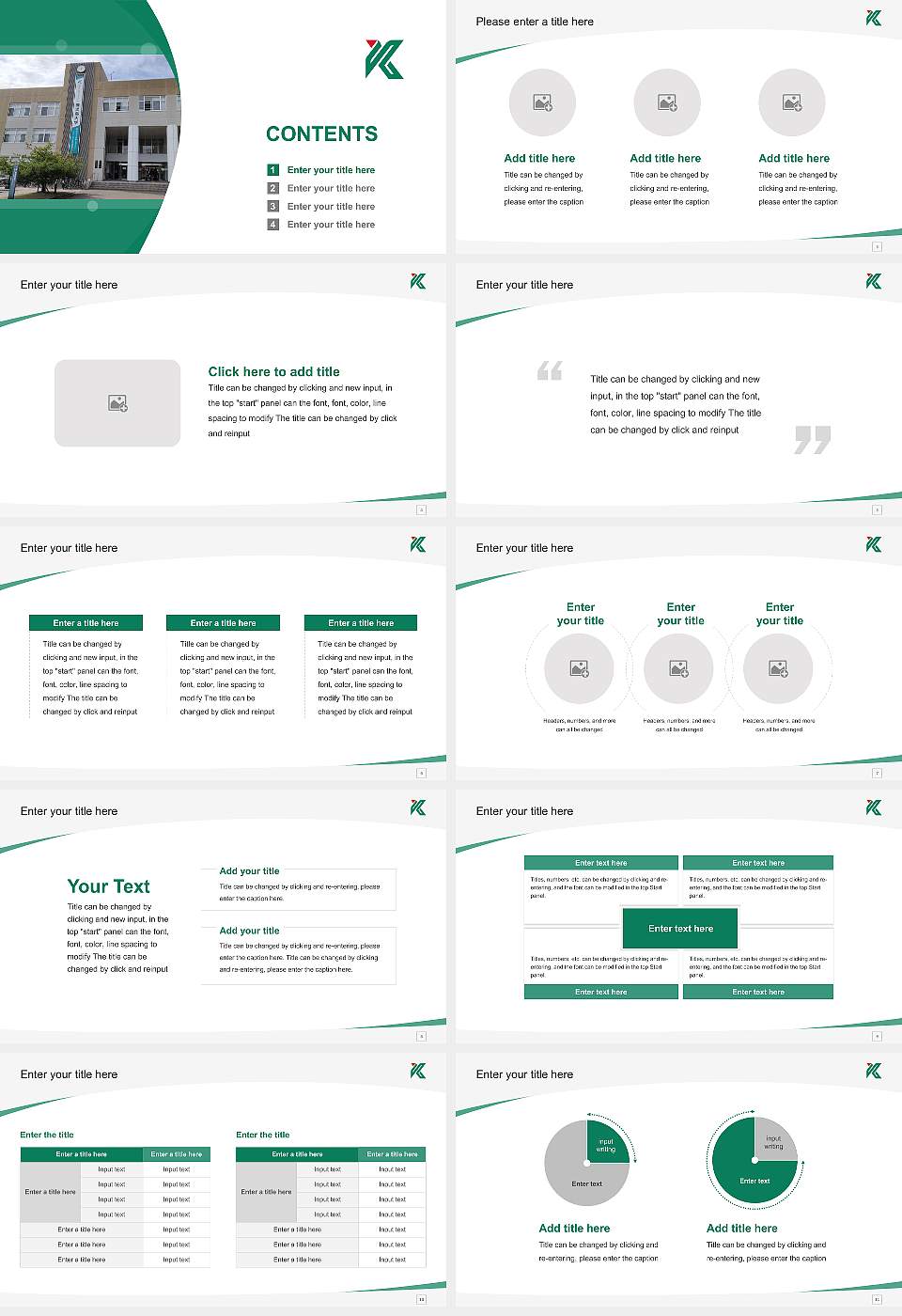 Kagoshima University Course/Courseware Creation PPT Template16:9 ratio PPT effect preview image2
