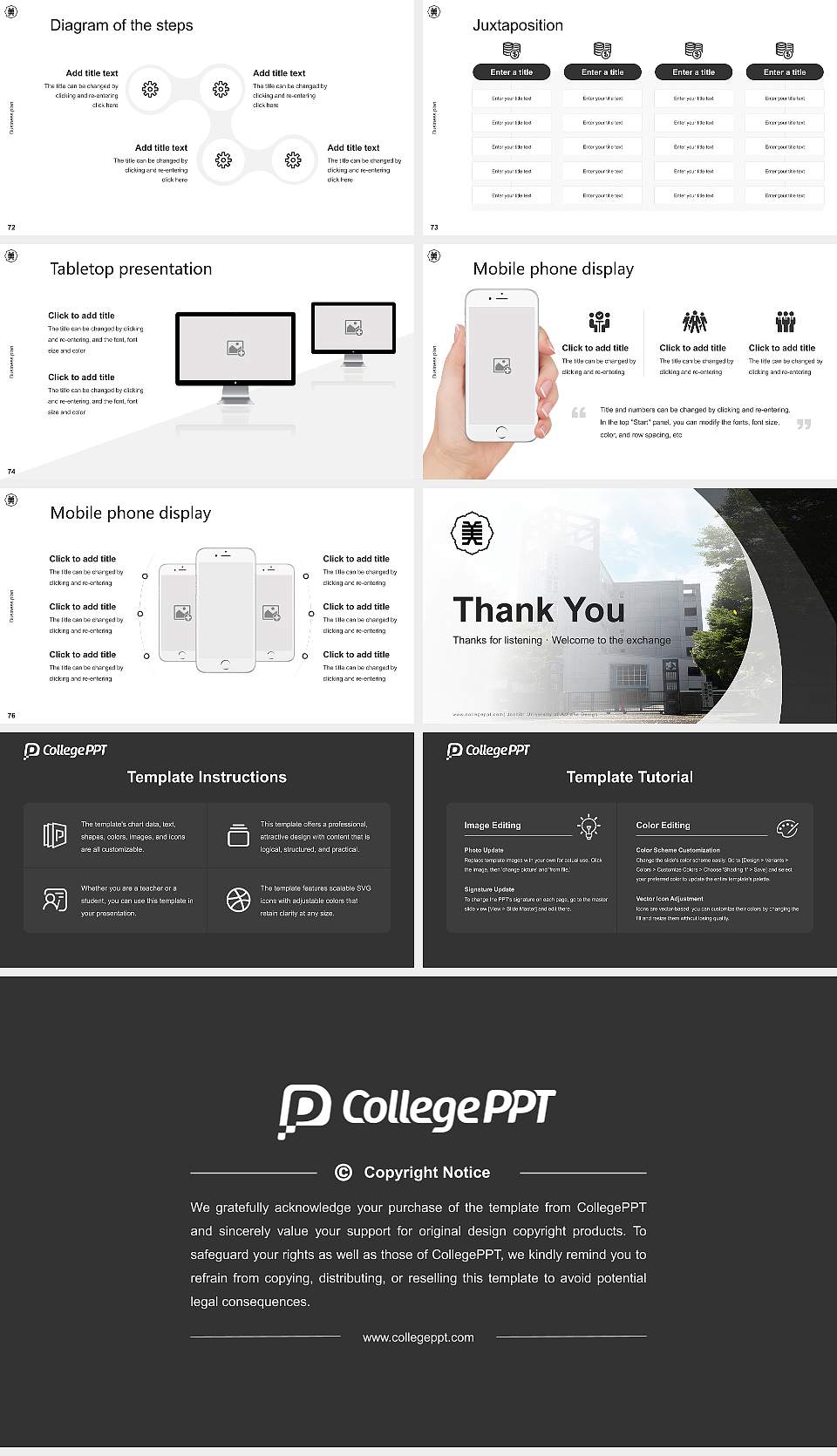 Joshibi University of Art and Design Competition/Entrepreneurship Contest PPT Template16:9 ratio PPT effect preview image9