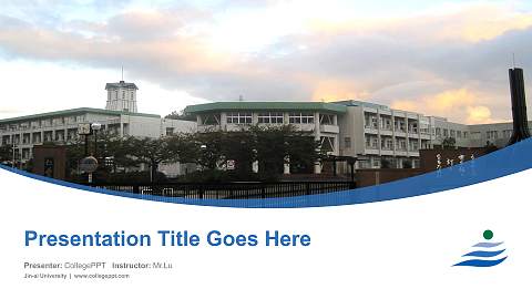 Jin-ai University Course/Courseware Creation PPT Template