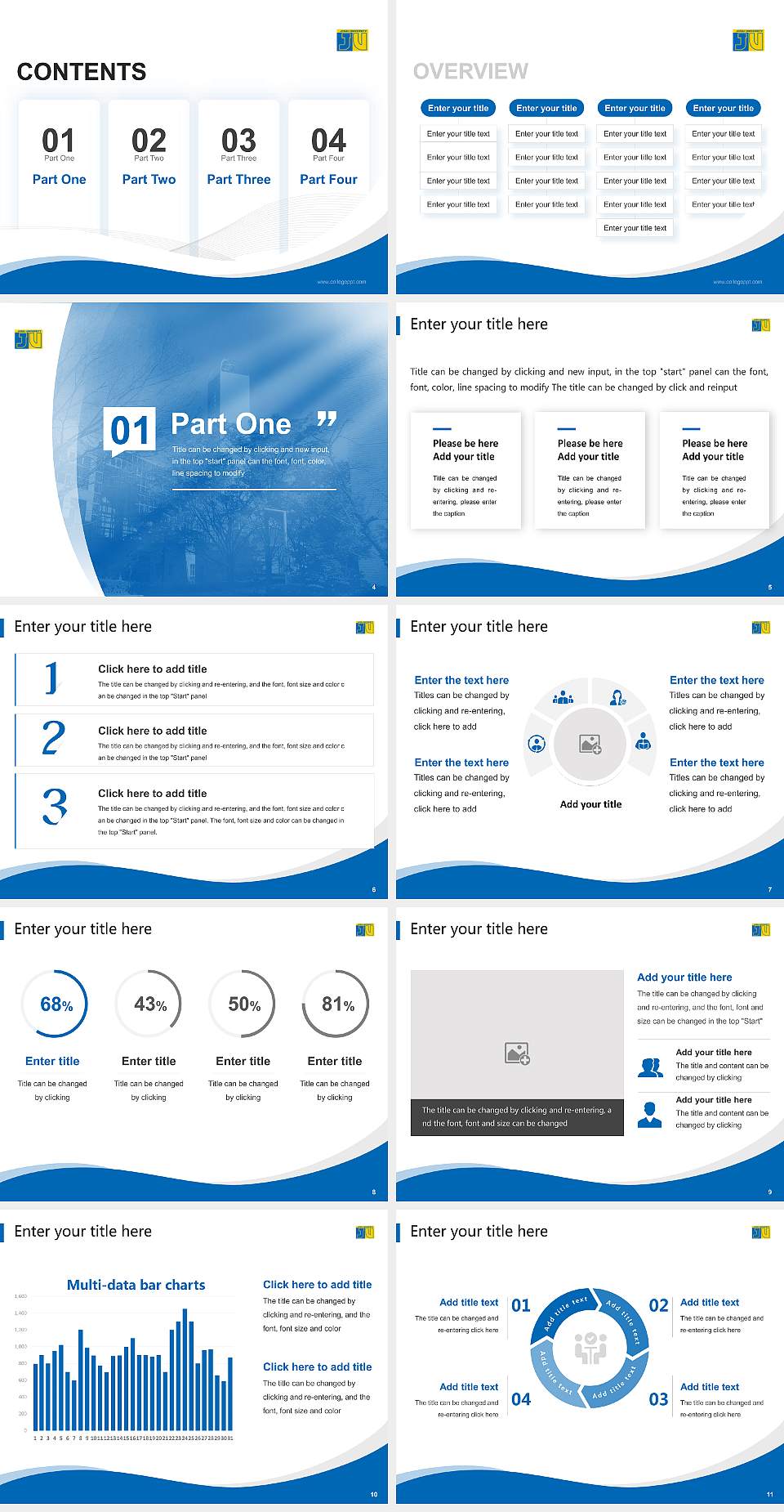 Josai University Lecture Sharing and Networking Event PPT Template4:3 ratio PPT effect preview image2