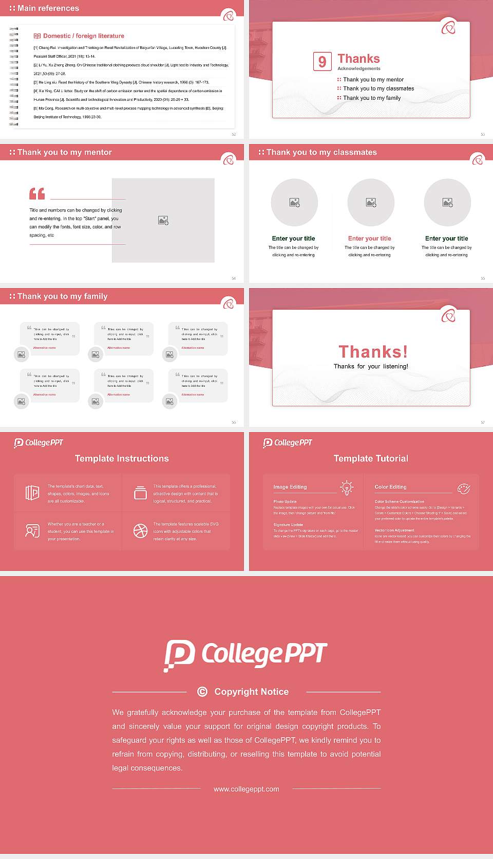 Kanagawa University of Human Services Graduation Thesis Defense PPT Template16:9 ratio PPT effect preview image7