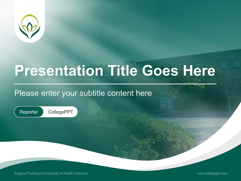 Kagawa Prefectural University of Health Sciences Lecture Sharing and Networking Event PPT Template4:3 ratio PPT effect preview image4