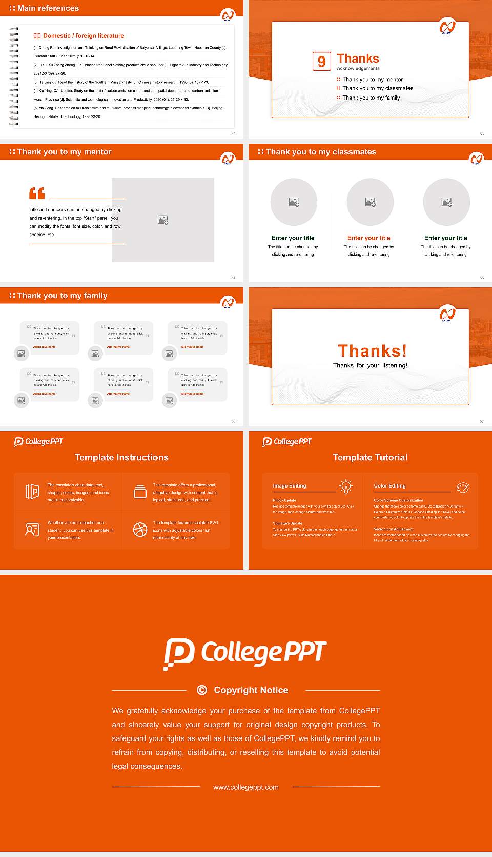 Kaishi Professional University Graduation Thesis Defense PPT Template16:9 ratio PPT effect preview image7