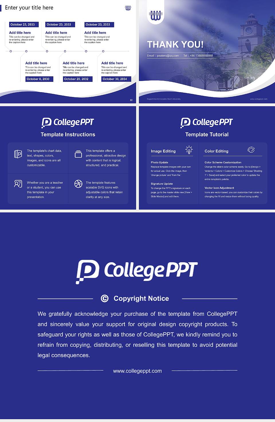 Kagoshima Immaculate Heart University Lecture Sharing and Networking Event PPT Template4:3 ratio PPT effect preview image4