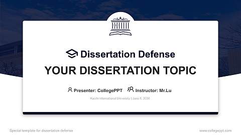Kaichi International University Graduation Thesis Defense PPT Template