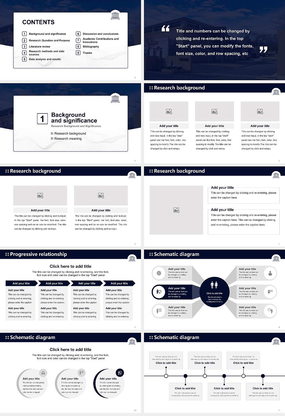 Kaichi International University Graduation Thesis Defense PPT Template16:9 ratio PPT effect preview image2