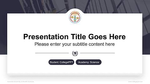Kameda University of Health Sciences National Scholarship Defense PPT Template