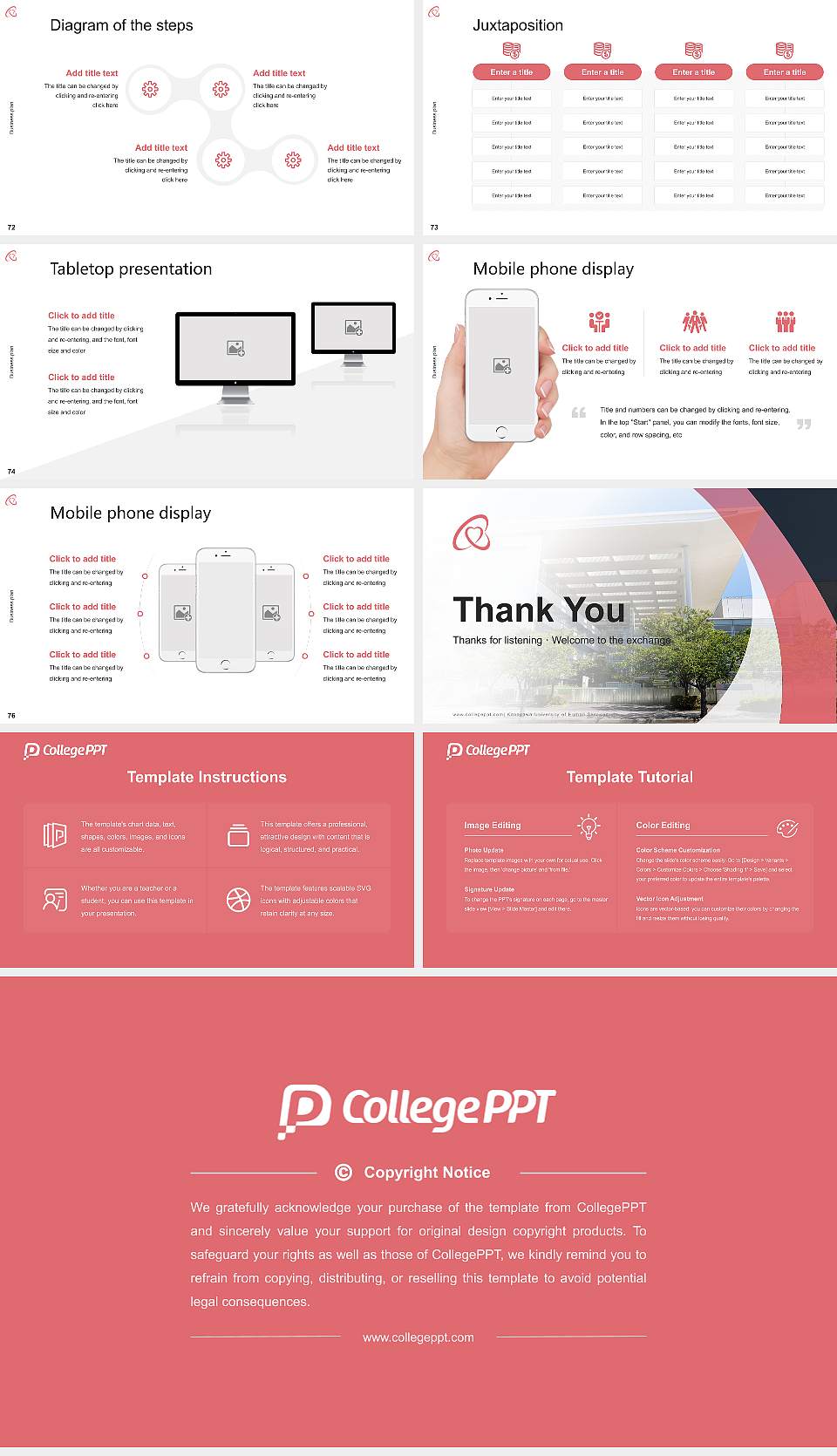 Kanagawa University of Human Services Competition/Entrepreneurship Contest PPT Template16:9 ratio PPT effect preview image9