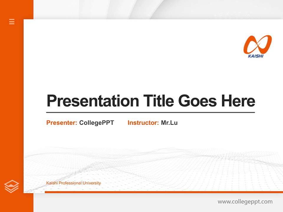 Kaishi Professional University Thesis Proposal/Graduation Defense PPT Template4:3 ratio PPT effect preview image5