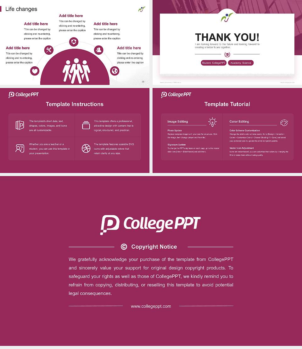 Joetsu University of Education National Scholarship Defense PPT Template16:9 ratio PPT effect preview image4