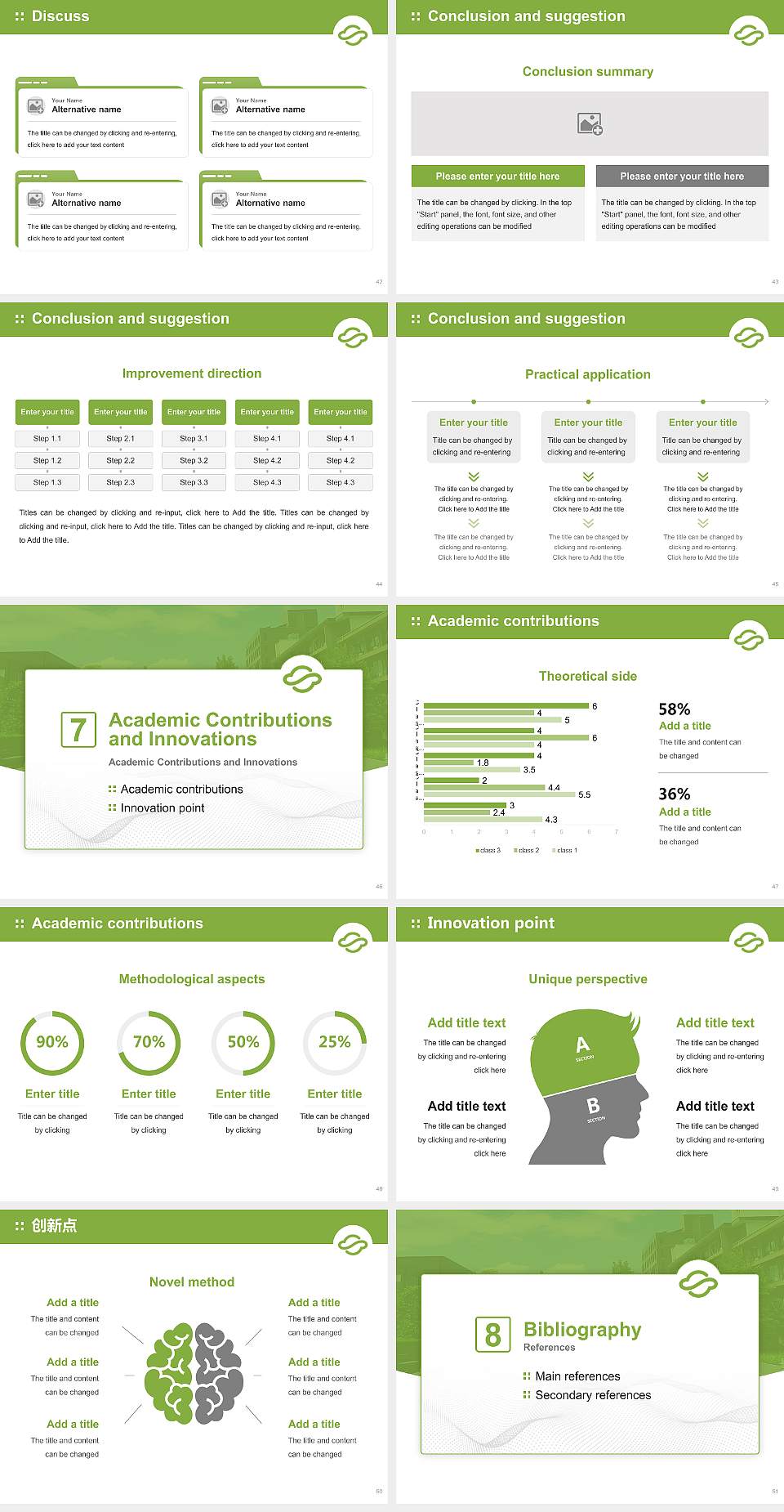 Kagawa University Graduation Thesis Defense PPT Template4:3 ratio PPT effect preview image6