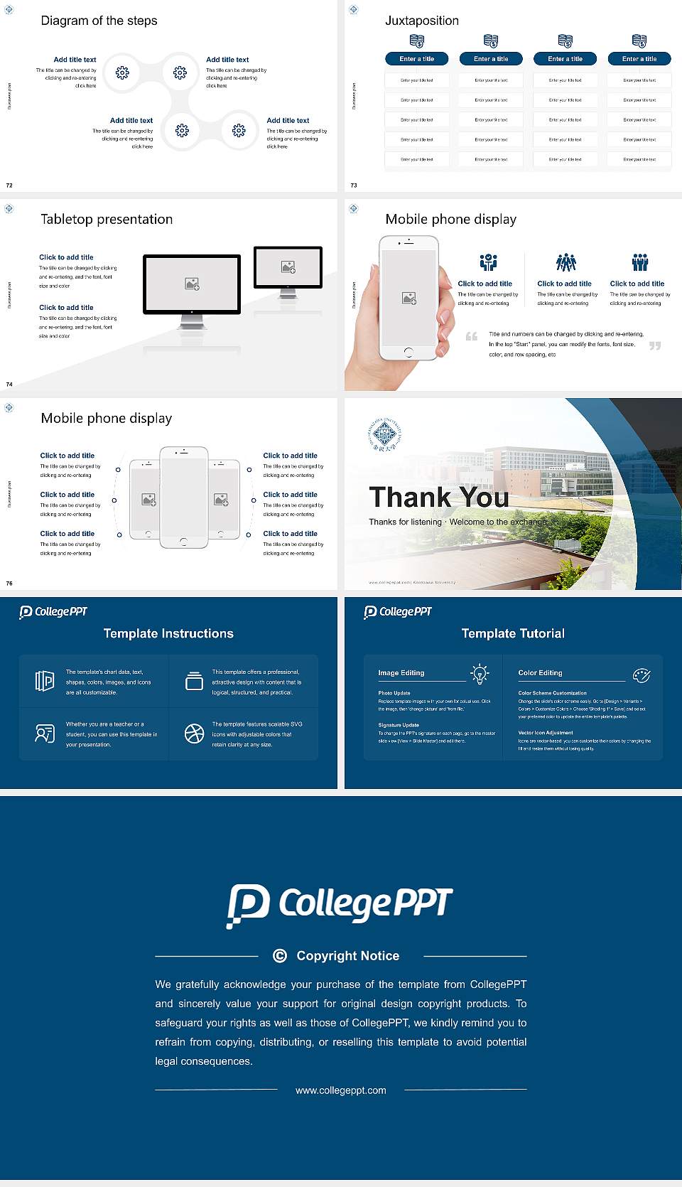 Kanazawa University Competition/Entrepreneurship Contest PPT Template16:9 ratio PPT effect preview image9