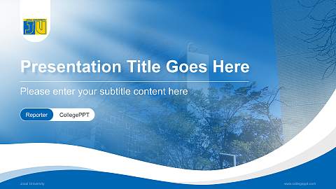 Josai University Lecture Sharing and Networking Event PPT Template