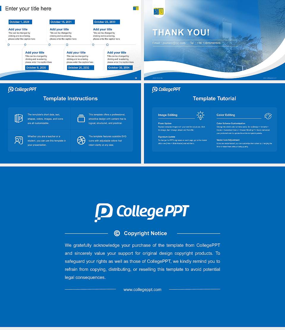Josai University Lecture Sharing and Networking Event PPT Template16:9 ratio PPT effect preview image4