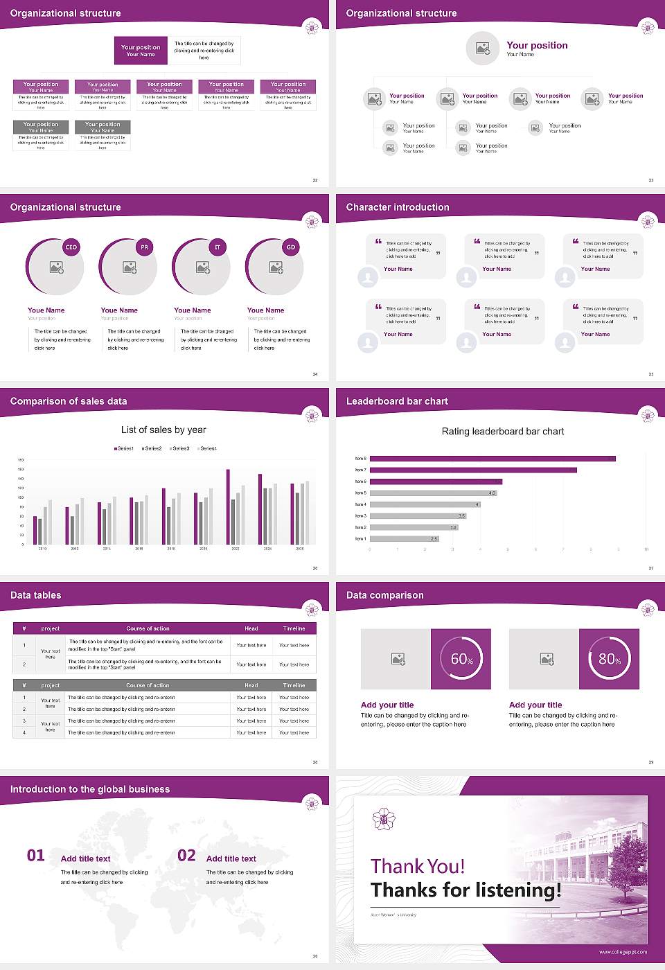 Jissen Women’s University Academic Presentation/Research Findings Report PPT Template16:9 ratio PPT effect preview image4