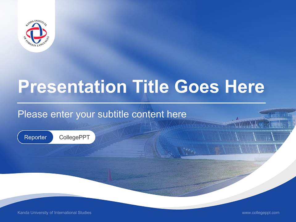 Kanda University of International Studies Lecture Sharing and Networking Event PPT Template4:3 ratio PPT effect preview image4