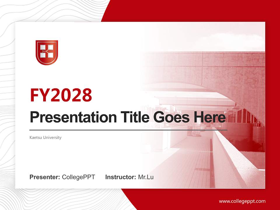 Kaetsu University Academic Presentation/Research Findings Report PPT Template4:3 ratio PPT effect preview image5