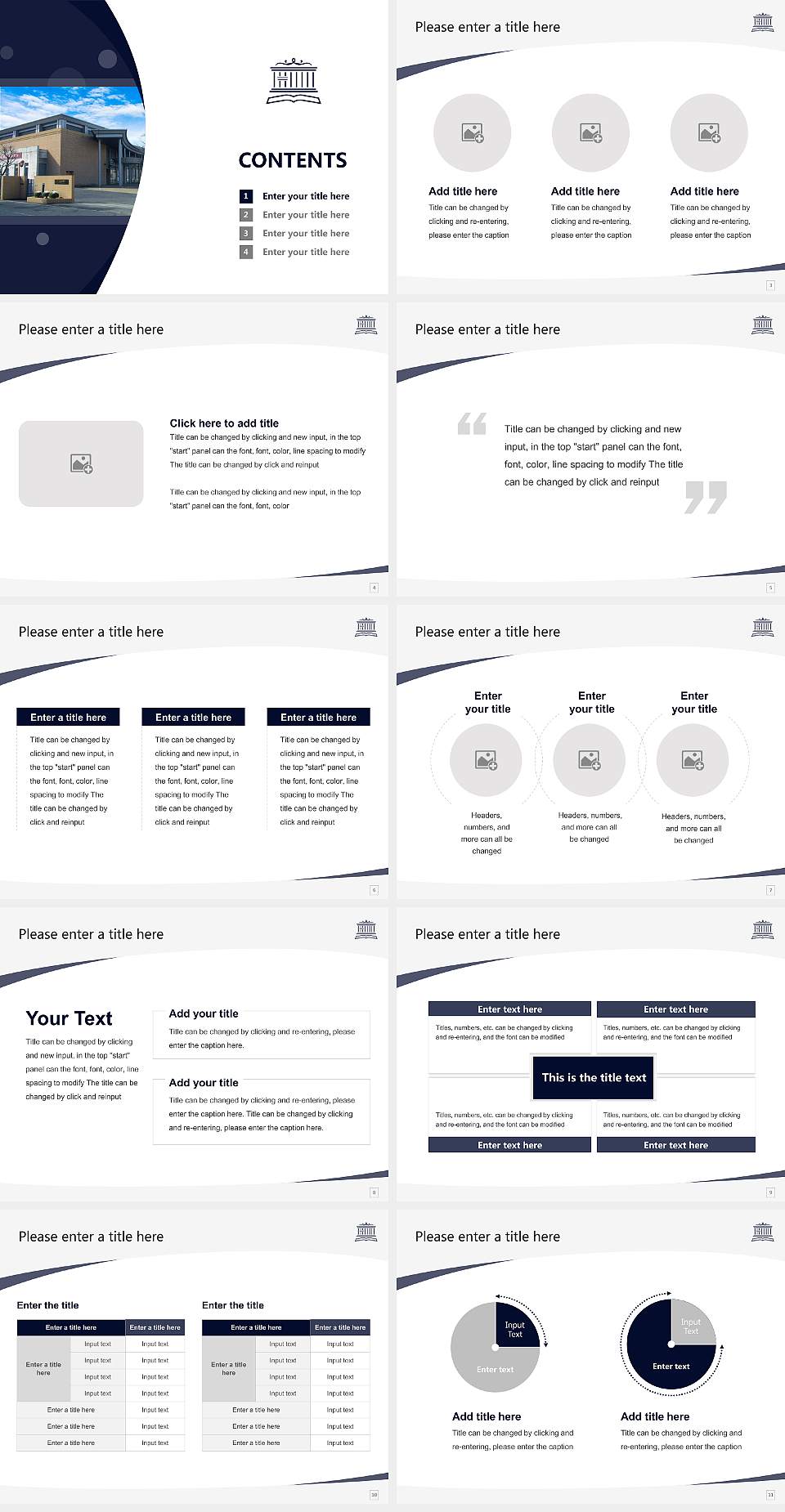 Kaichi International University Course/Courseware Creation PPT Template4:3 ratio PPT effect preview image2